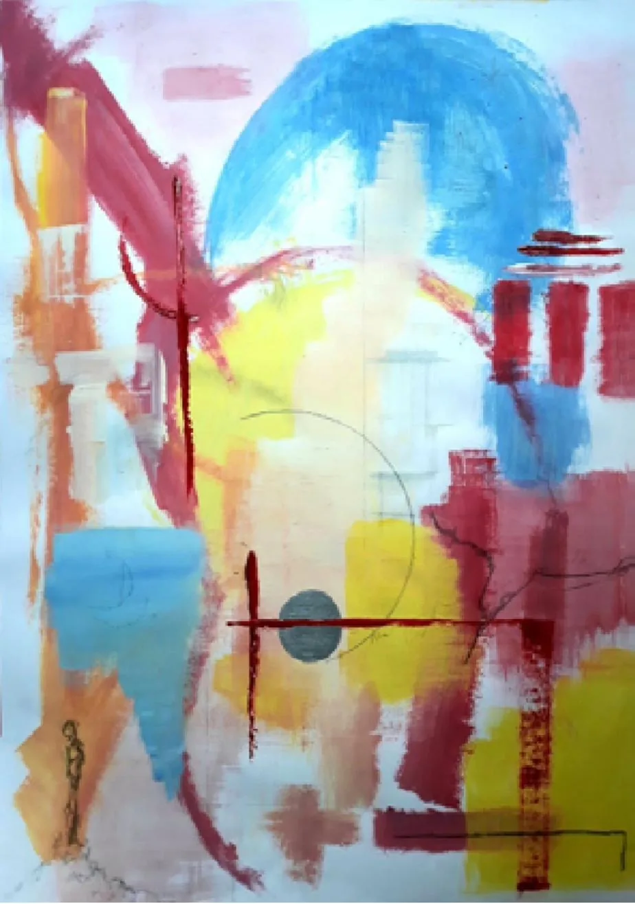 Painting created at the Creative Painting Workshop with Artemis Xeniou in Neochori (1)