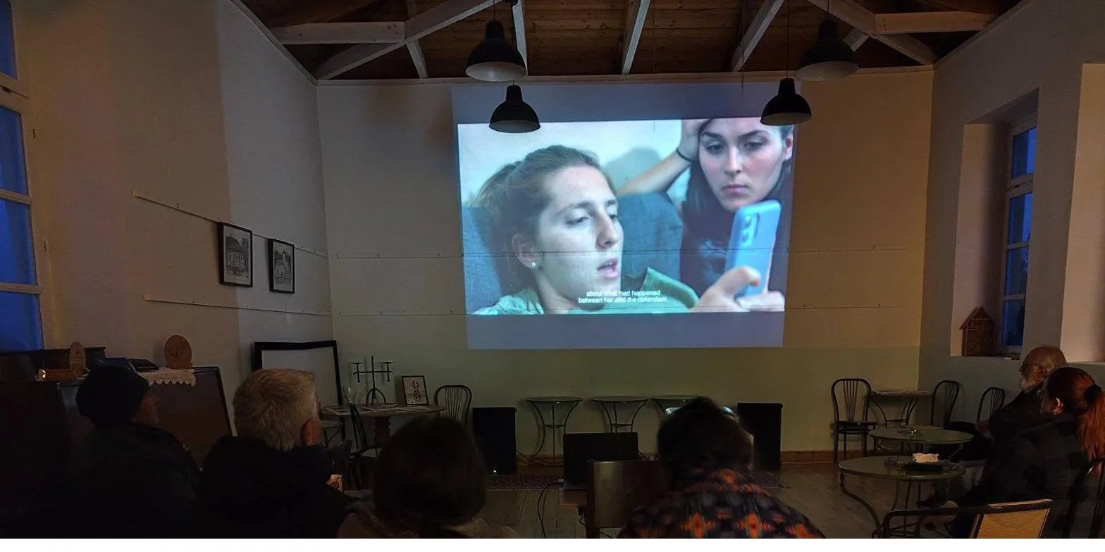 Impression from the screening of the documentary TACK in Neochori (2)